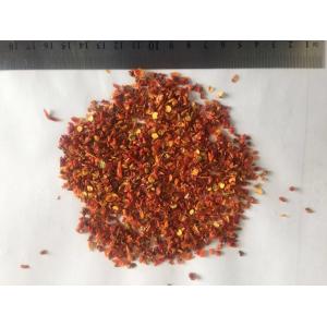 Cheap 100% Pure Natural Dried Bell Pepper Granules / Crushed Bell Pepper 3 * 3mm Size for sale