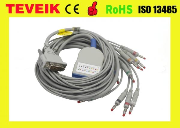 Quality Long Screw Schiller EKG Cable 10 lead ECG Cable and Leadwires for AT3,AT6,CS6,AT5, AT10,AT60 wholesale