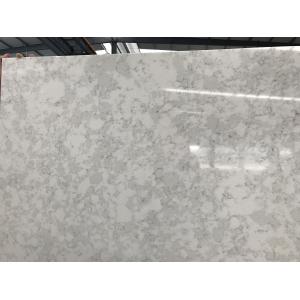 Marble Like Vein Engineering Bianco Carrara Countertop , Hard White Quartz