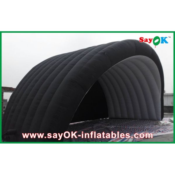 Black Waterproof Inflatable Air Tent With Oxford Cloth And PVC Coating For Ourdoor Inflatable Work Tent