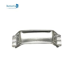 Unlined Surface Tin Can Handle Silver / Gold Color For Rectangular Top