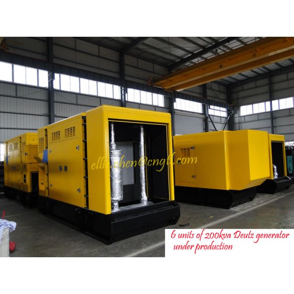 Quality 200kva construction generator, super silent canopy generator, soundproofed generator wholesale