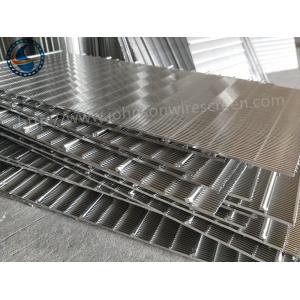 High Precision 304 Stainless Sieve Screen , Wedge Wire Sheets 1.25mm Slot Size