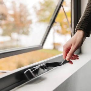 Home Office Vertical Aluminium Swing Window Customized Size