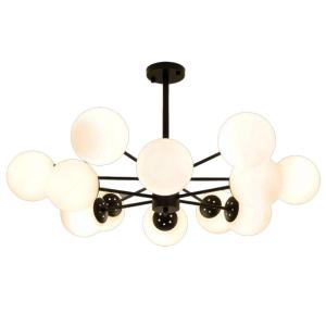 China White Glass Ball Chandelier 6-head  8-head  12-head 14-head on sale