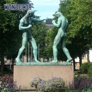 WONDERS Bronze Statues Sculpture 192cm With A Life Size Boxer