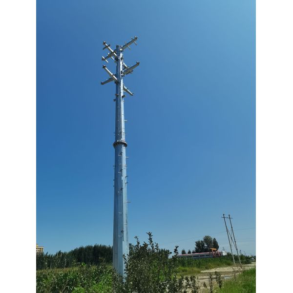 双回路塔33kv输电线路极管式电镀锌钢功率单极