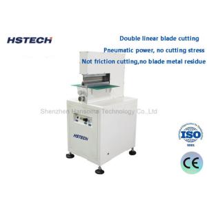 Cheap Pneumatic Driven Blade Metal Low Cutting Force Stress V Cut PCB Depanelizer HS-320 for sale