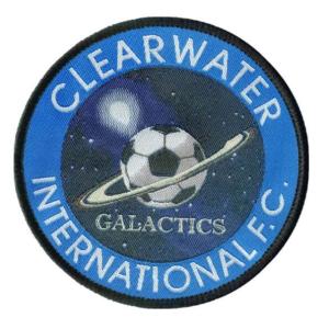 Cheap Merrowed Edge Custom Woven Patches Custom Design Fabric Patch for sale