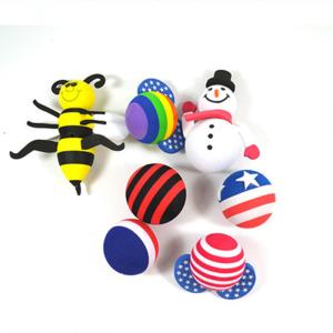 Universal Car Fitment Antenna Topper Ball in Multicolor EVA Foam with Soft Play