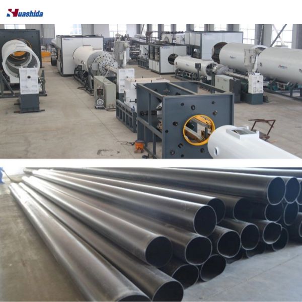 HDPE Jacket Pipe Production Line for PU Foam Pre-Insulated Pipes Diameter 110