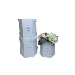 Clear PVC Window Cardboard Flower Boxes , Mini Mirror Flower Box With Lid