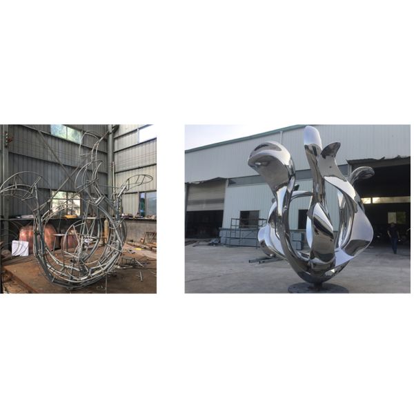 ODM / OEM Outdoor Modern Sculptures Realistic Style Customized Size