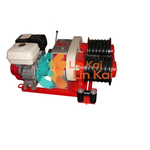 Quality Diesel Engine 9KW Three Tons Dual Bull Wheel Winch Tower Erecting Equipment wholesale