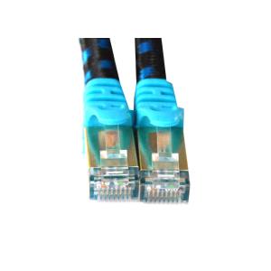 1M Cat7 SFTP Braided Ethernet Patch Cable Durable , Bulk Ethernet Cable For