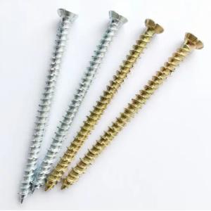 China Concrete Screw Galvanized Flat Head Wood Screw High Quality Furniture Screws on sale