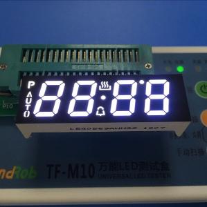Cheap Ultra White Custom LED Display , 4 Digit Seven Segment Display Common Anode For Oven Timer for sale