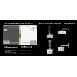 Multifunction Projector Bracket Ceiling Mount Retractable Projector Ceiling