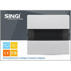 Flush mounted transparent 8 ways electrical distribution box design flexibly