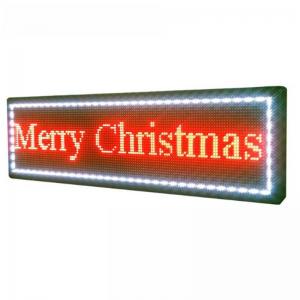 China P10 Outdoor Led Message Signs , 52x14inch Scrolling Led Car Sign on sale