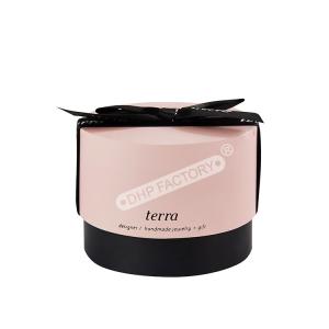 Cheap Durable Round Cardboard Gift Box With Bowknot For Jewelry Ring Packaging for sale
