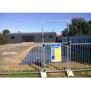 42 Microns Non Permanent Pool Fence , Zinc Coated Temporary Pool Barrier