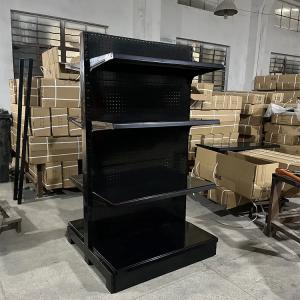 Wholesale custom color size double 4 layers steel racks for retail store