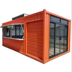 20ft Flat Pack Container House For Living And Storage With Light Steel Structure