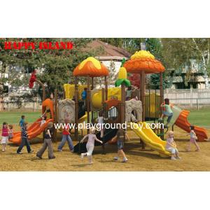EN Standard Kids Outdoor Playground , Plastic Playground Equipment