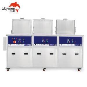 Cheap Oil Filter 3 Tanks Ultrasonic Cleaner Equipment 38L Degreasing 600W AC220V with washing, rinsing, drying function for sale