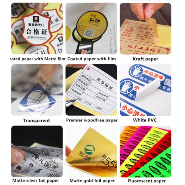 Barway 1000pcs Sticky Label Roll Shampoo Clear Vinyl Sticker Roll