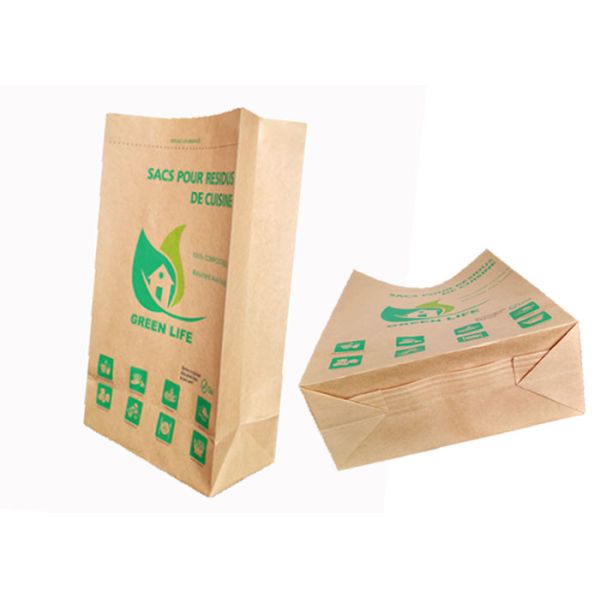 Quality M Fold Type Multilayer Paper Bags Degradable Recyclable Pinch Bottom Paper Bags wholesale