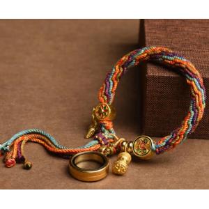 Tibetan Om Mani Padme Hum Dreamcatcher Colorful Reincarnation Knot String