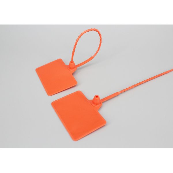 Quality DEMOELE 230mm length Colorful strip seal PP material Medium Duty Pull Tight Security Seal with Barcode wholesale