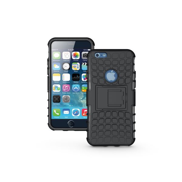 Quality TPU+PC armor stand case for iPhone 6/6 Plus, unique design, Black color wholesale