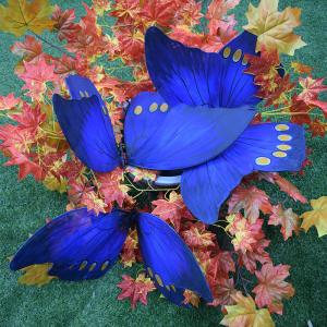 Realistic Robot Life Size Animatronic Butterfly Insect Model For Zoo Park /