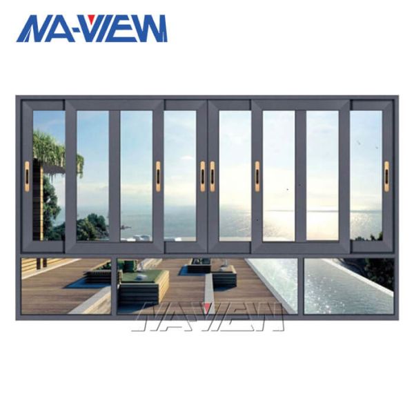 Quality Aluminum Frame Horizontal Sliding Sash Windows For Hotel wholesale