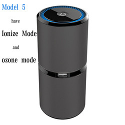 ETL Gray Hepa Car Air Purifier 106m3/h Negative Ion Air Cleaner