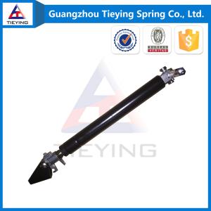Cheap Black Adjustable Lockable Gas Spring With Control Arm Triangle Connector for sale