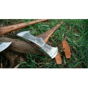 Hand Cutting Tools Forged Steel Double Axe With Hickory Handle