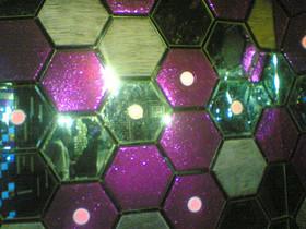 Cheap Glass Mosaic modern interior design hexagon glass colorful glass KTV background wall for sale
