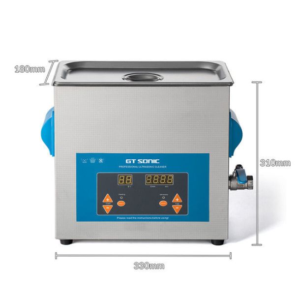 LED Display Metal Parts Ultrasonic Cleaner 6L 40kHz 150 Watt High Frequency