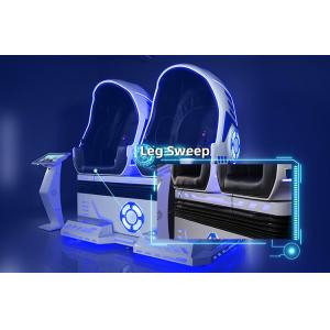 Game Egg 9D VR Cinema 2500W Motion Simulator Chair For 2 Seats