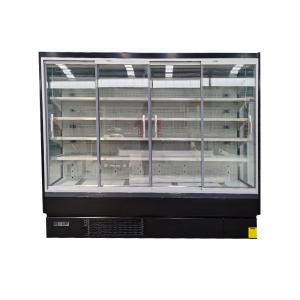 Ventilated Cooling Multideck Chiller With Sliding Glass Doors Energy Saving