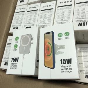 Magsafe Car Mount Magnetic Wireless Charger 9V 2A For Iphone 12 Pro Max