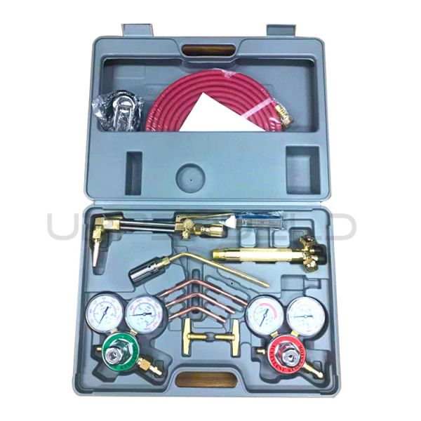 Portable Oxygen Acetylene Gas Cutting Torch and Welding Kit for Medium Duty