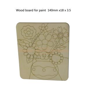 Aminatech Wood board for paint 140mm x18x3.5 The one-side drawing design Elm