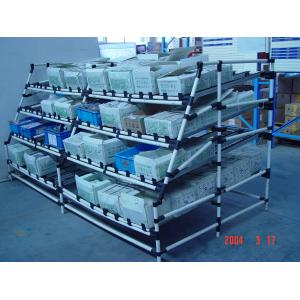 Powder Coated Galvanized Carton Flow Rack Heavy Duty With Rollers