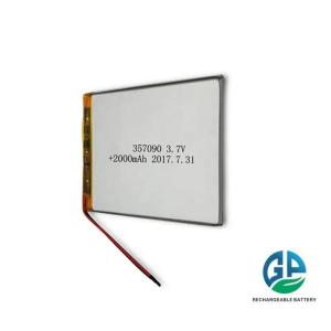 High Capacity Li Ion Polymer Battery Pack 2500mAh Li-Polymer Battery 3.7v 357090