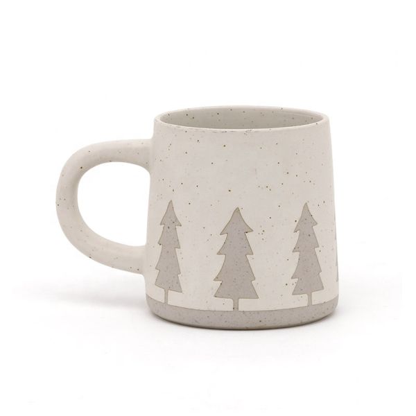 Handmade Christmas Coffee Mug Ceramic Stoneware Mugs Gift Ceramic Mug 3D Silk Print